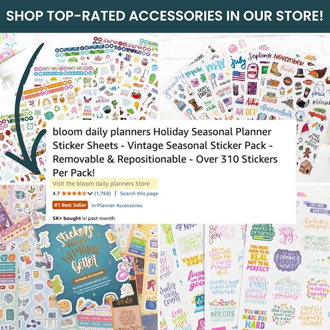 bloom daily planners 2026-2027 Planner - Academic Year (July 2026 - July 2027) Monthly & Weekly Soft Cover Planner for Women - 13 Month Agenda Book with Stickers - 5.5" x 8.25" - Butter Yellow Daisies