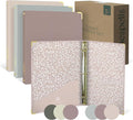 3 Ring Binder 1-Inch Rings – 3-Pack of Cute Binders with Pockets, Gold-Foil & Metal Corners – 1 Inch Binders 3 Ring Cute for School, Office & Work – 1" Pastel Three-Ring Binder One Inch