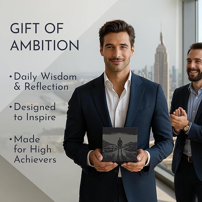 Daily Affirmations for Men, Motivational Desk Flip Calendar, 366 Quotes | Inspirational Gifts for Men, Perpetual Motivational Flip Calendar, Executive Desk Decor, Daily Quotes & Mindset Motivation