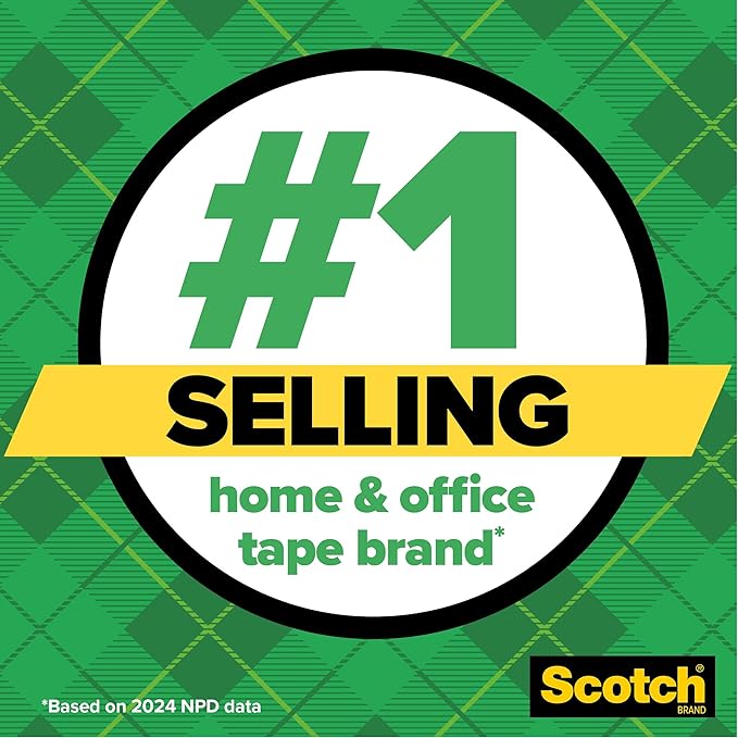 Scotch Magic Tape, Invisible, Home Office Supplies and Back to School Supplies for College and Classrooms, 12 Rolls (Pack of 12)