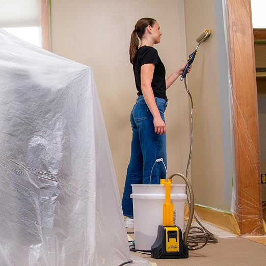 Wagner Spraytech PowerFlow EZ Multi-Room Direct-Feed Electric Paint Roller | Direct-feed electric roller supplies paint continuously for large walls and multi-room painting projects.