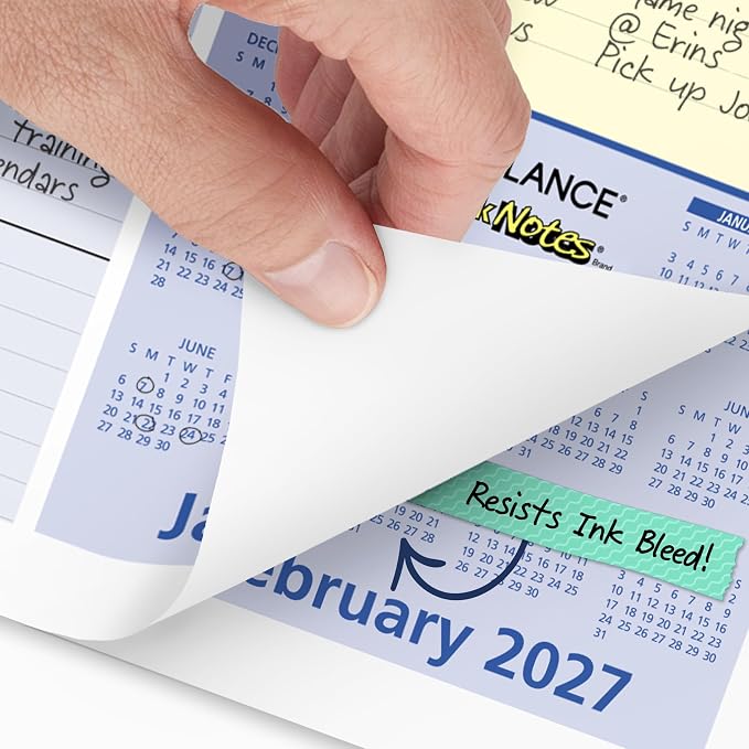 AT-A-GLANCE® QuickNotes® 2027 Monthly Desk Pad Calendar, Compact, 18" x 11"
