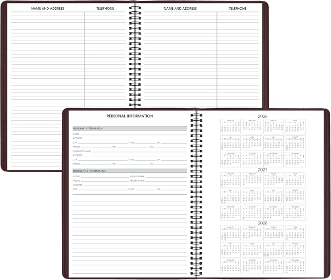 AT-A-GLANCE 2027 Appointment Book Planner, Weekly, 13-Month Jan-Jan, 8.25" x 11", Winestone (709505027)