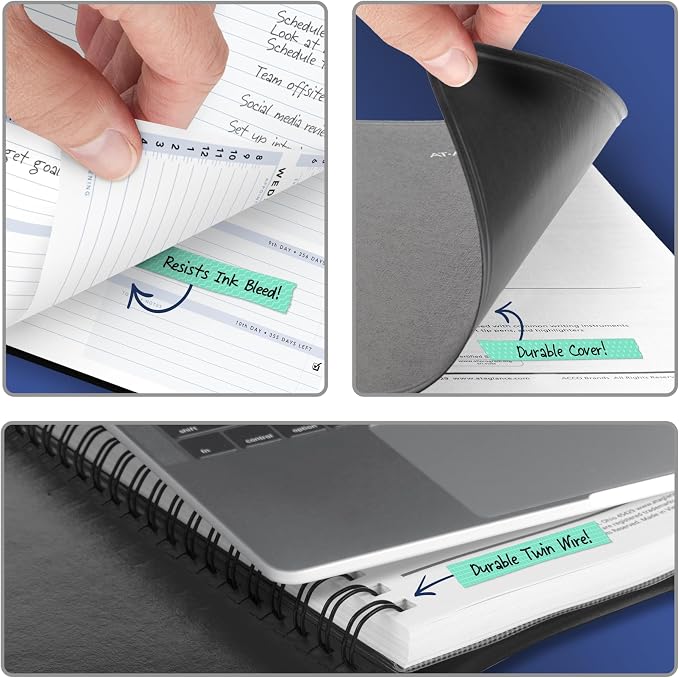AT-A-GLANCE 2027 Appointment Book Planner, Weekly, 8" x 11", The Action Planner, Black (70EP010527)