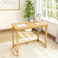 Plank+Beam Classic Desk, 40 Inch, Natural | Wooden Writing Desk, Non-Toxic Finishes, Large Desk Space, Engineered Wood, Matching Style, Solid Wood