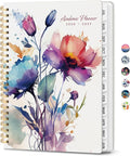 Planner 2026-2027, Academic Year Monthly & Weekly Planner Caledndar, July 2026 - June 2027, Hardcover Large Planning Agenda Book with Tabs for School Office Supplies, 8.5" x 11" - Painted Bloom