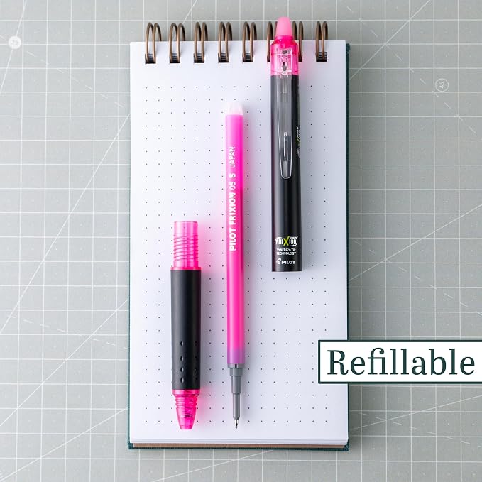 Pilot Pens, Extra Fine Point 0.5 mm, Pack of 12, Pink Ink