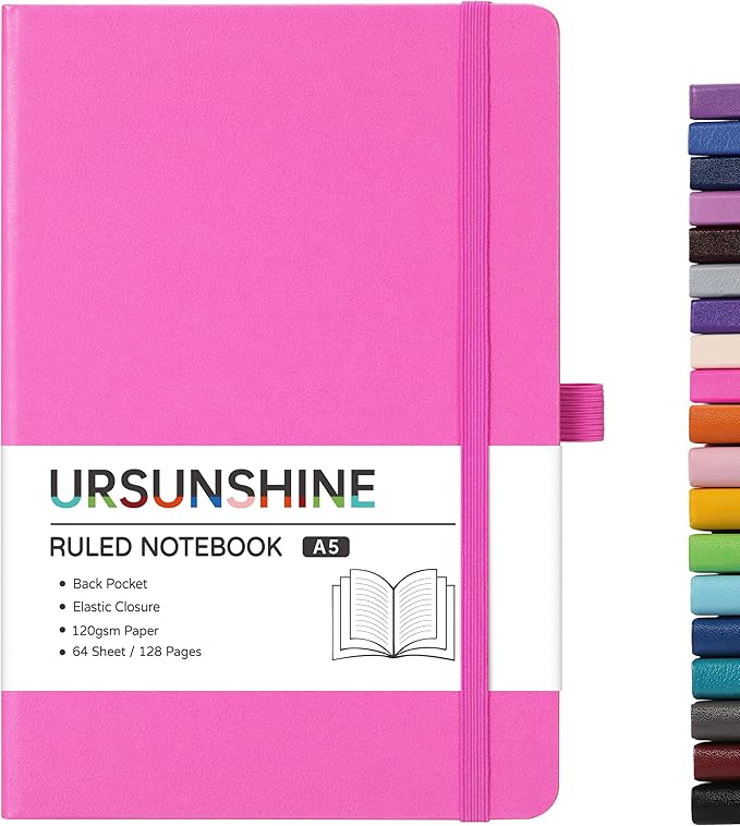 Ruled Notebook/Journal - Classic Lined Journal/Notebook, 5.3'' x 8.26''