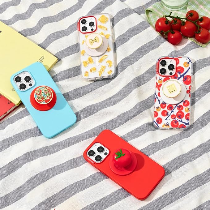 PopSockets iPhone 14 Pro Max Phone Case w/MagSafe- Rosso | Magnetic, Wireless Charging, Camera & Drop Protection, Red, Textured, Electronic Accessories, For iPad/Kindle/iPhone/Android