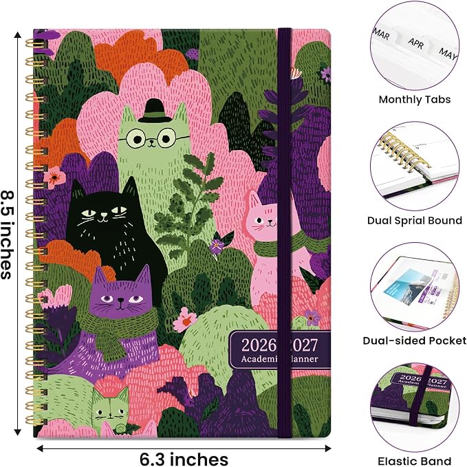 ZOTIA Planner 2026-2027 Weekly & Monthly Calendar Planner Jul 2026-Jun 2027