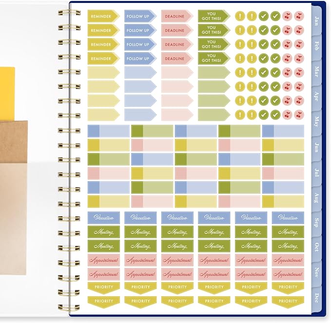 Mead Cambridge 2027 Planner, Weekly & Monthly, 8.5" x 11", Cherrywood Lane, Everly Floral (CL23-905-27)