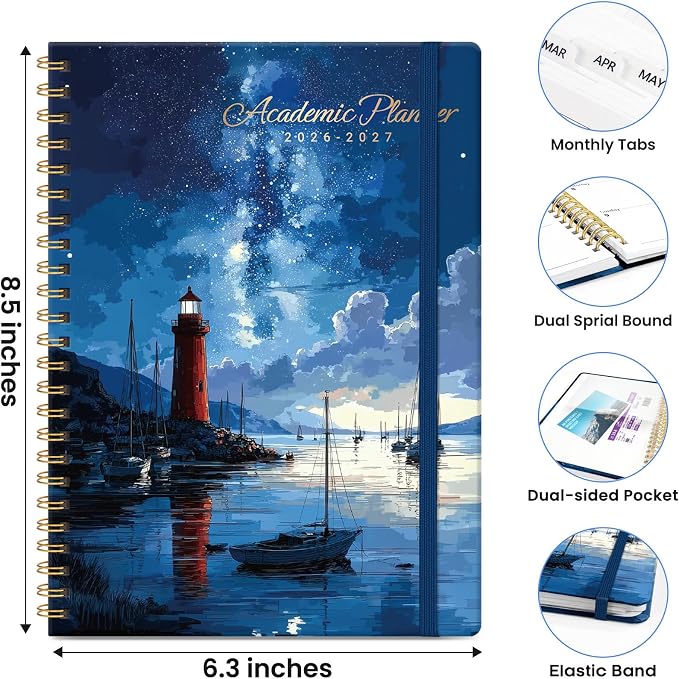 ZOTIA Planner 2026-2027, Jul 2026-Jun 2027 Weekly & Monthly Calendar