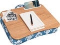 LAPGEAR Designer Lap Desk – Floral Block Print, Fits 15.6” Laptops