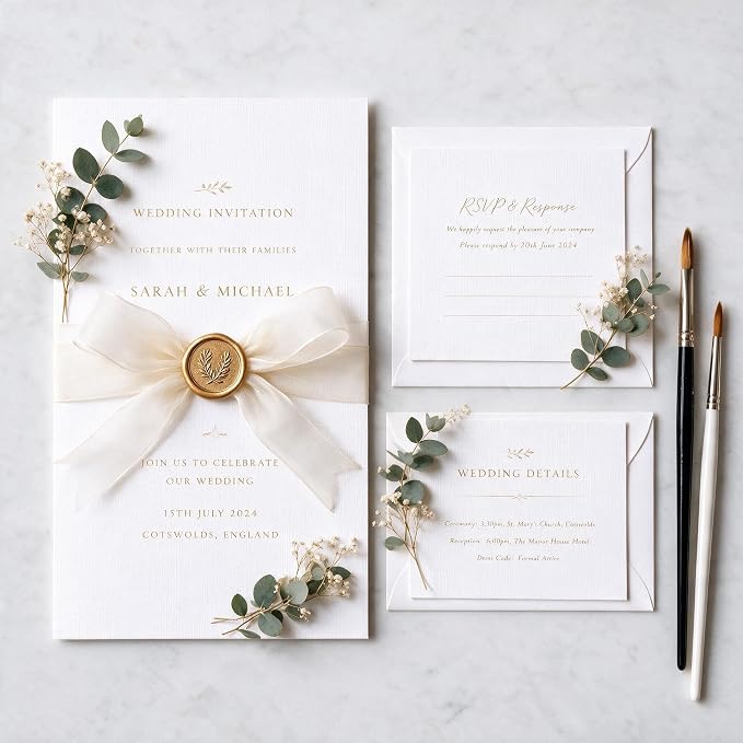 100 Sheets Linen Textured Cardstock Paper for Printing 5x7 Inch | 300 gsm/110 lb Cardstock, Thick but Printer-Friendly Card Stock for Wedding Baby Shower Invitations and Business Name Cards