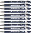 HEYZARDA Personalized Pens with Name Text Logo Custom Ballpoint Pen for Business Office Events with Stylus for Touchscreen 20 Pcs Navy