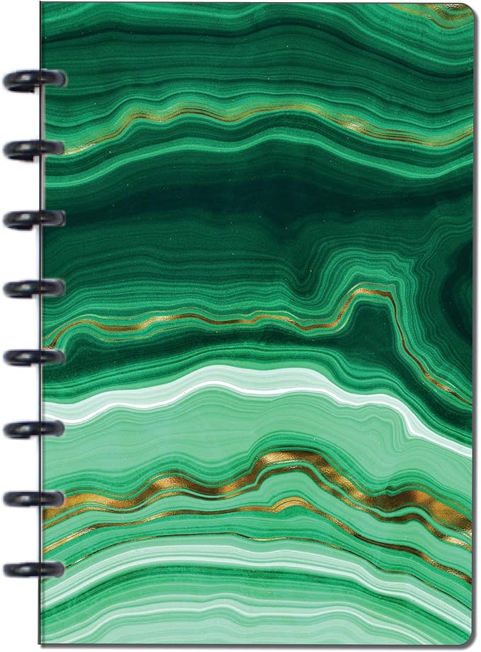 BetterNote COVER 8-Disc Planner Lightweight Durable SMALL (Not) Malachite