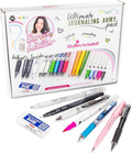 Pentel Carrie Walker Ultimate Journal Mix, Writing and Journaling Kit, Gel Pen/Mechanical Pencil/Marker Variety, 20 Pieces