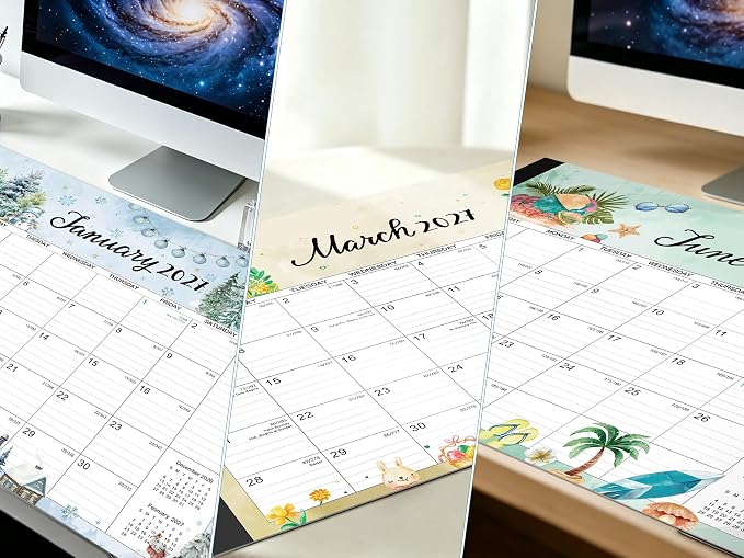 2027 Desk Calendar - 12 Month Large Desk Calendar 2027, 22" x 17"