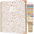 bloom daily planners HARDCOVER Planner 2026-2027 (8.5" x 11") Academic Year (July 2026 - July 2027) - 13 Months Task Goal Planner for Women - Monthly & Weekly Agenda Book - Tan Leopard