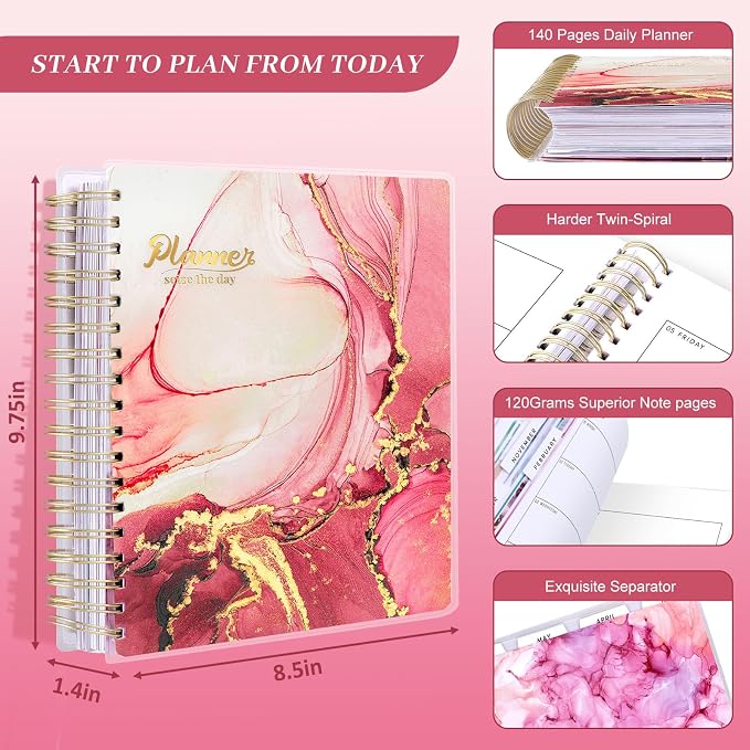 Arundhati Planner 2026-2027, 18 Months Large Daily Weekly Monthly Organizer