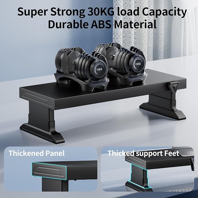 Computer monitor stand (Manually adjustable height, Wireless charging version 600)