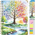 HARDCOVER Academic Year 2026-2027 Planner: 14 Months (May 2026 Through June 2027) 8.5"x 11" Daily Weekly Monthly Planner Yearly Agenda. Bookmark, Pocket Folder and Sticky Note Set (Tree Seasons)
