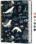 Taja Planner 2026-2027, Jul 2026-Jun 2027 Monthly & Weekly Calendar Planner | 8.5" x 11", Hardcover Academic Calendar, Teacher Student Agenda Book with Tabs, School Office Supplies, Secret Sea