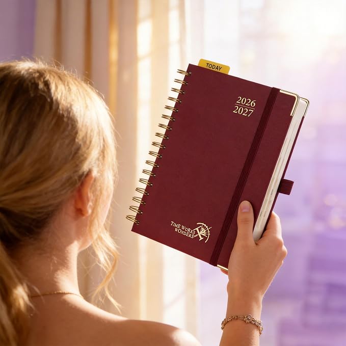 POPRUN 2026-2027 Daily Planner One Page Per Day, 5.75" x 8.5", Day Planner