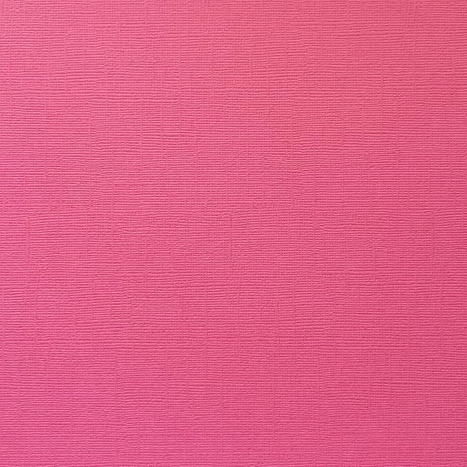 Rose Topaz—12x12 Textured Cardstock | 80lb Textured Pink Scrapbook Paper | Premium Cardstock for Cricut Cutting | 25 Sheets