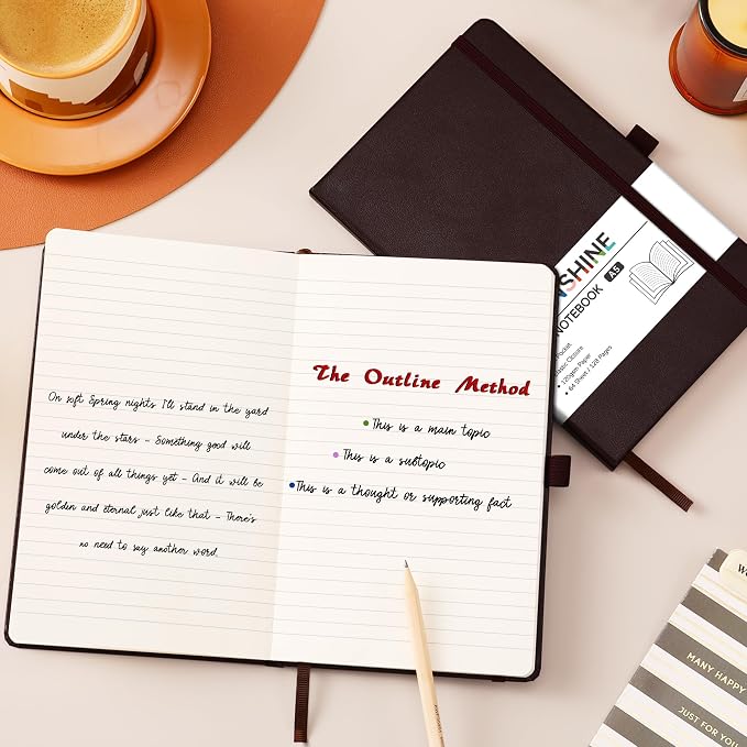 Ruled Notebook/Journal - Classic Lined Journal/Notebook, 5.3'' x 8.26''