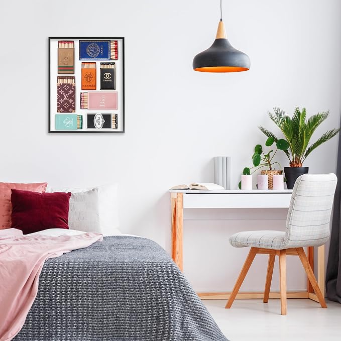 Trendy Iconic Matchbox Glam Print, 24 x 30 Inch Framed Giclée Print | Stupell Industries · By Amanda Greenwood · Ready to hang · Great for living room or game room · Made in USA
