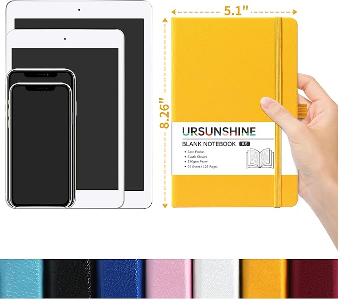 Blank Journal/Notebook - Classic Notebook/Journal with Ribbon Divider