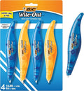 BIC Wite-Out Brand Exact Liner Correction Tape, 19.6 Feet, 4-Count