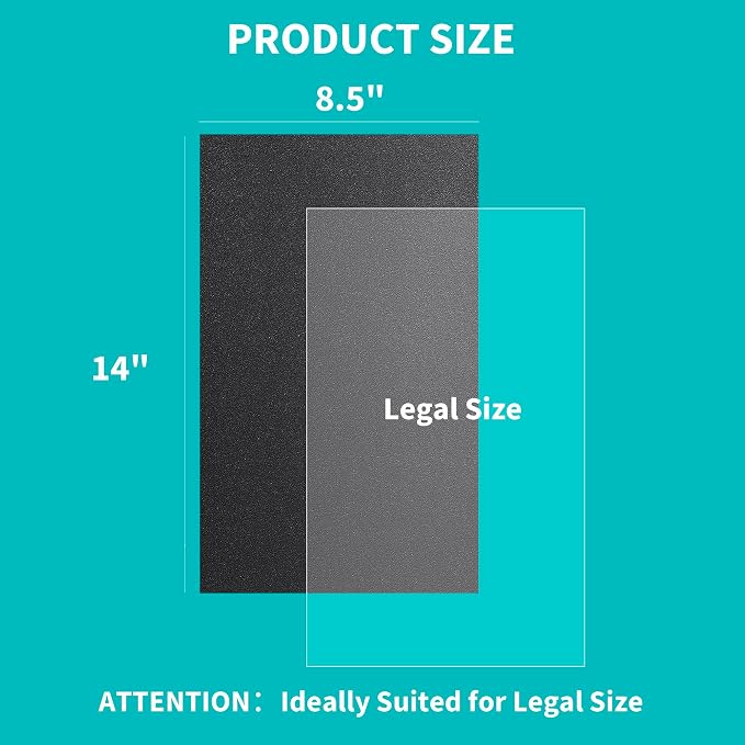 Binditek 100 Pack Binding Covers Set, 8.5x14 Inches, 8Mil PVC & 12Mil Poly | Binding Covers Set, 8.5 x 14 Inches Legal Size, 8 Mil Clear PVC Front, 12 Mil Black Poly Back, Square Corners, Unpunched