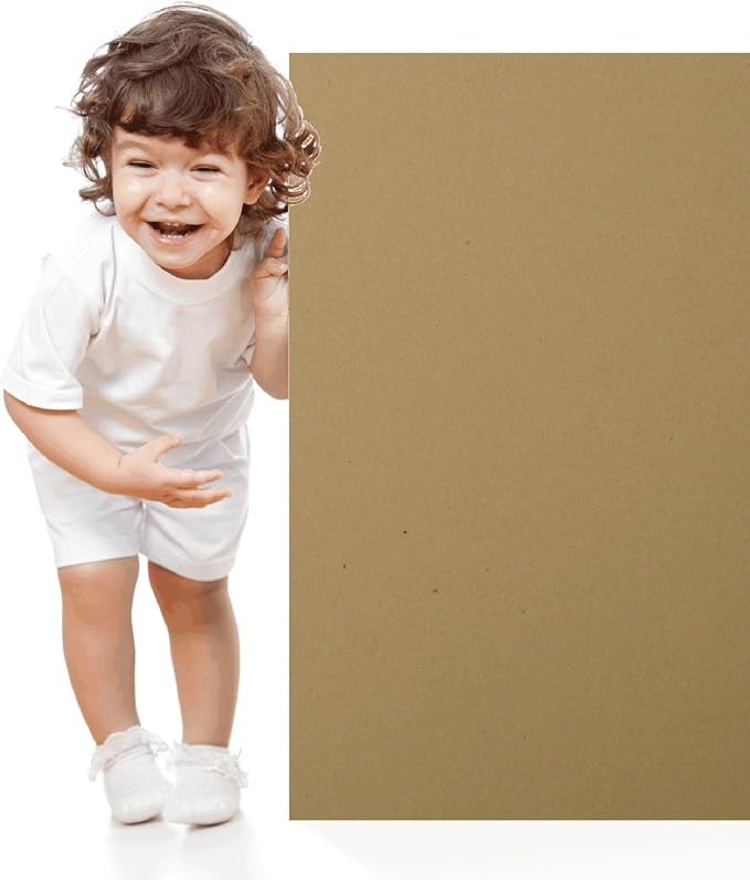 200 Brown Kraft Fiber 80# Cover Paper Sheets - 4" X 6" (4X6 Inches) Photo|Card|Frame Size - Rich Earthy Color with Natural Fibers - 80lb/Pound Cardstock - Smooth Finish