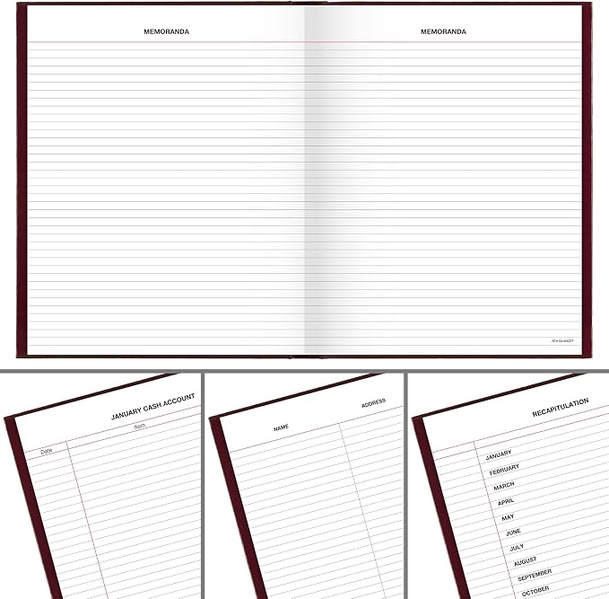 AT-A-GLANCE 2027 Daily Planner, Standard Diary, 7.5" x 9.5" Journal, Hardcover, Red (SD3741327)