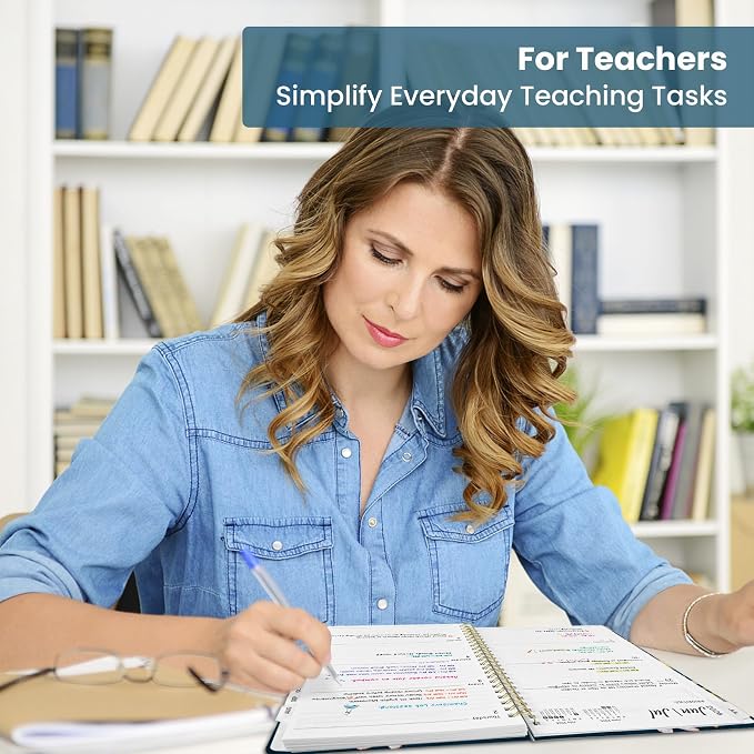 Taja Planner 2026-2027, Jul 2026-Jun 2027 Monthly & Weekly Calendar Planner | 8.5" x 11", Hardcover Academic Calendar, Teacher Student Agenda Book with Tabs, School Office Supplies, Desert Whimsy