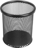 Tamaki Pen Holder Cup for Desk, Wire Mesh Pencil Cup Holder for Desk Office Pen Organizer (Black)