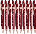 STREADVE Personalized Custom Pens 20 Engraved Writing Pen with Name Logo, Customized Promotional Items Stylus Pen Gifts for Communion Wedding Men Women Realtor Business, Deep Red