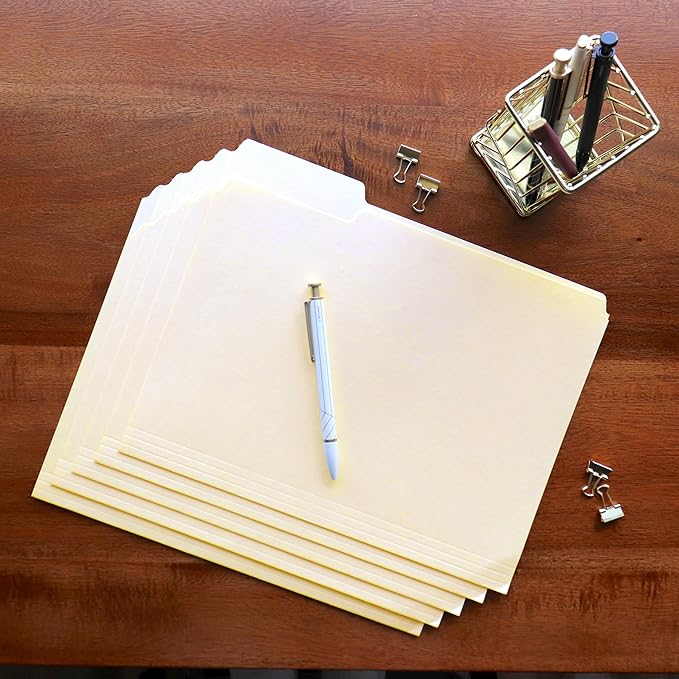 Smead File Folders Letter Sized,1/3-Cut Tab,Assorted Positions,Letter Size Manila Folders,200 Per Box,(Pack of 2)