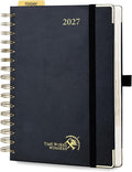 POPRUN 2027 Daily Planner One Page Per Day, 5.75" x 8.5" Calendar Book