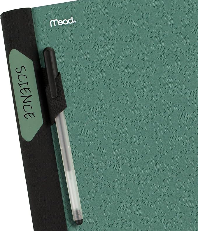 Five Star Flex Refillable Notebook + Study App, 1 Inch Binder with Customizable Cover, College Ruled Notebook and 3 Ring Binder, Hybrid NoteBinder, 200 Sheet Capacity, Green (29326AQ8) (Pack of 4)