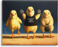 Funny Workout Chicks Animal Humor, 16 x 20 Inch Canvas Wall Art | Stupell Industries · By Lucia Heffernan · Ready to hang · Whimsical novelty decor for home or office · Made in USA