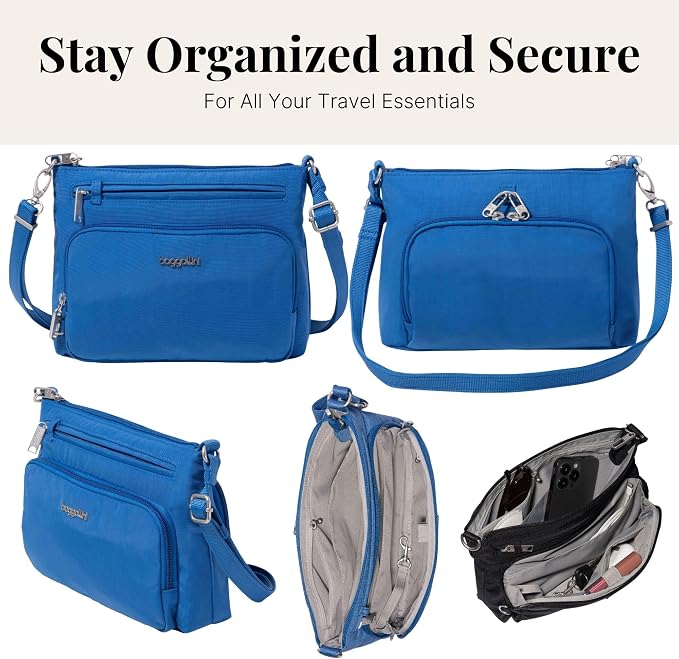 Baggallini Securtex Anti-Theft Keepsake Crossbody