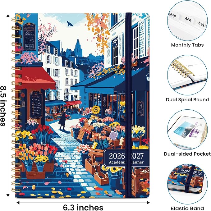 ZOTIA Planner 2026-2027 Weekly & Monthly Calendar Planner Jul 2026-Jun 2027