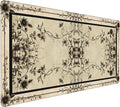 Floral Aesthetic Rose Gaming Mouse Pad, Earth Black Rug Desk Mat with Anti-Slip Base & Stitched Edges, Computer Keyboard & Laptop Pad, 35.4" x 15.7" in in Workstation Accessories