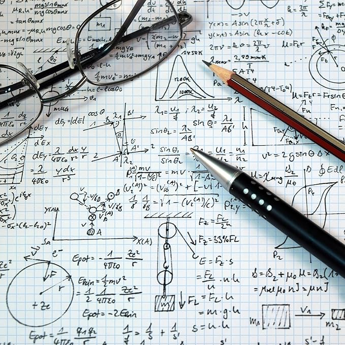 gisgfim Large Engineering Graph Paper 22x17 in Sturdy Graph Desk Pad 1/4 in Quad Grid Blueprint Paper Giant Drafting Pad Sketching Graph Paper for Engineer Architect Designer Mathematician Draftsman