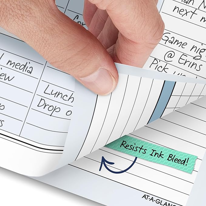 AT-A-GLANCE 2027 Planner Refill Daily & Monthly, 5.5" x 8.5", Desk Size 4, Two Page Per Day Refill, 7-Ring Loose-Leaf, Zenscapes (281-225-27)