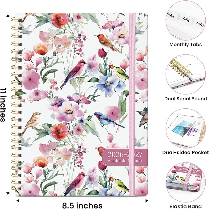 ZOTIA Planner 2026-2027 Weekly & Monthly Calendar Planner Jul 2026-Jun 2027