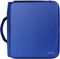 Enday 2 Inch Zipper Binder - 880 Sheet Capacity, 5 Pockets, Expanding File Folder with Durable Handle, Multiple Pockets School Binder Organizer, Blue